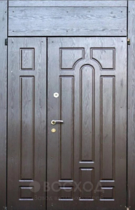 Фото стальная дверь Дверь со вставкой №14 с отделкой Порошковое напыление