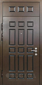 Фото стальная дверь Дверь со вставкой №10 с отделкой Порошковое напыление