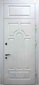 Фото стальная дверь Дверь с фрамугой №9 с отделкой Нитроэмаль