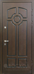 Фото стальная дверь МДФ №348 с отделкой Ламинат