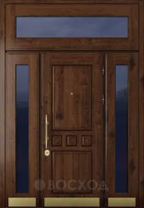 Фото стальная дверь Дверь со вставкой №30 с отделкой МДФ ПВХ